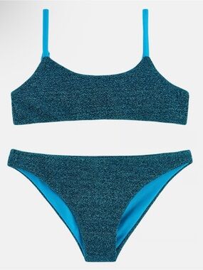 Sundek Girl’s Bikini with Mini Bandeau Top & Fixed Bottom, Oversea - Size 8